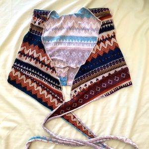 Wrap crop top purchased at a boutique in San Fran